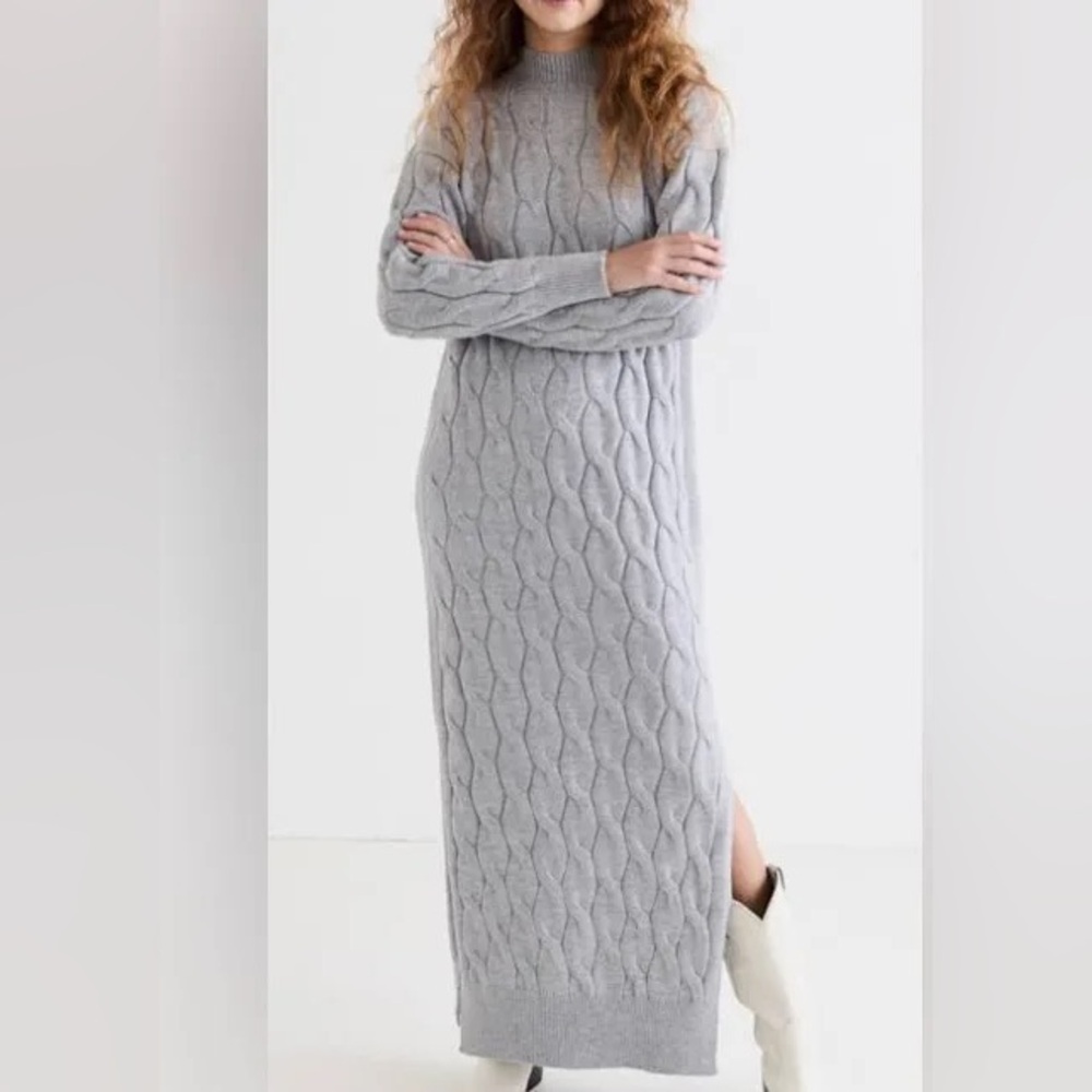 Line & Dot Cableknit Sweater Dress (size XS)